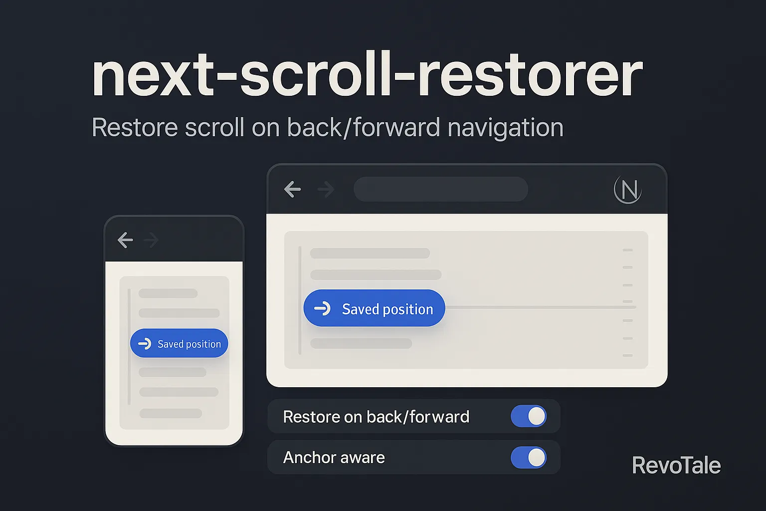 Восстановление прокрутки для Next.js