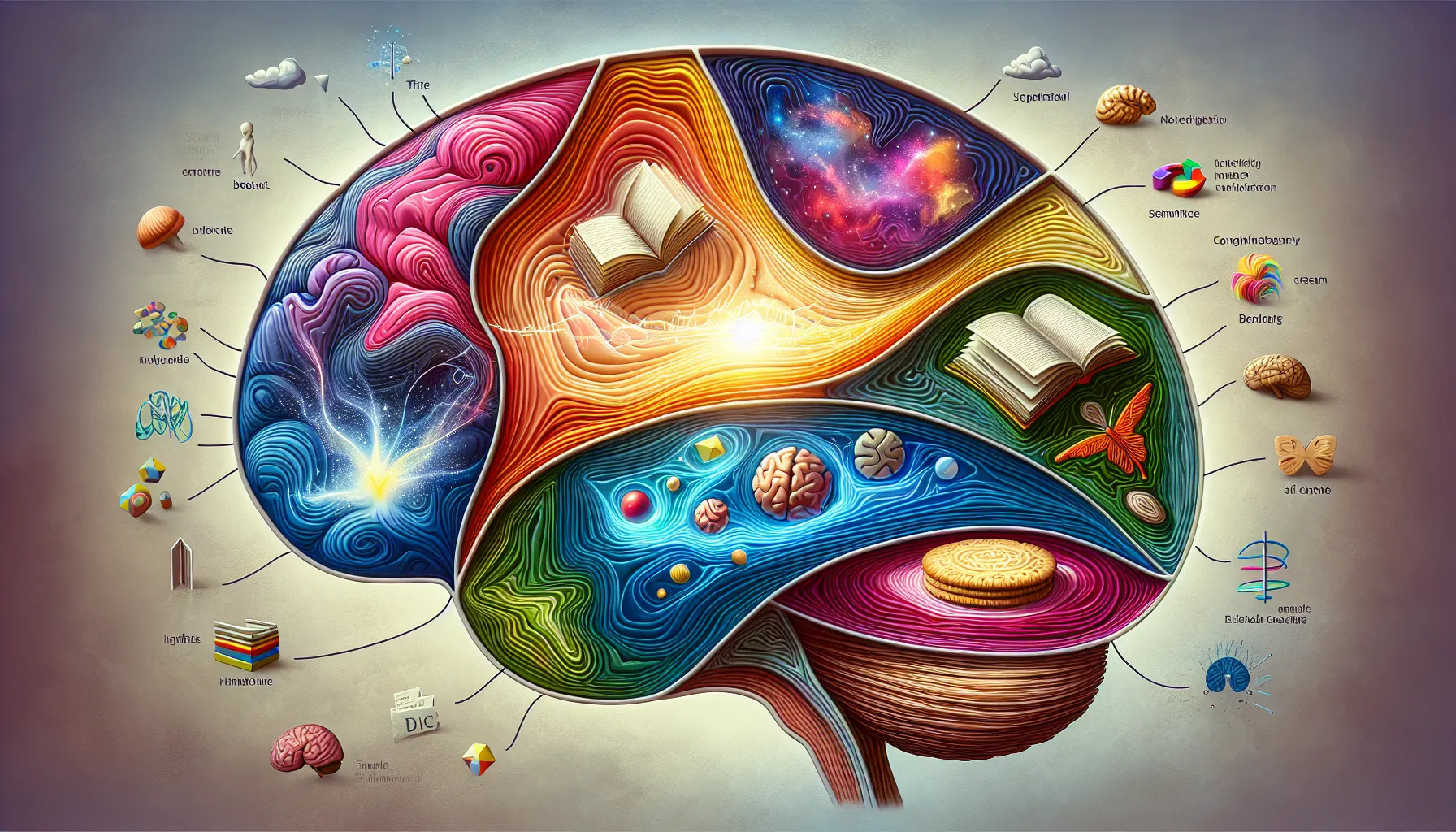 Generated image for Third metaphoric layer of the brain