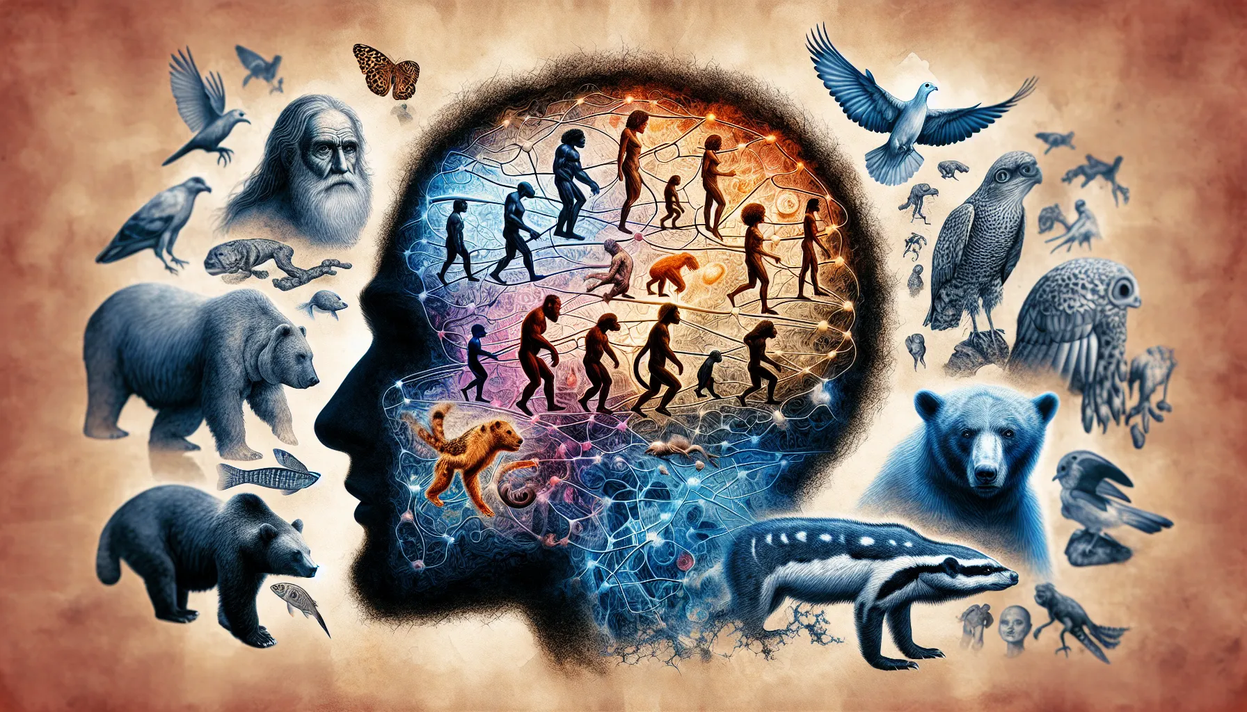 Generated image for First metaphoric layer of the brain