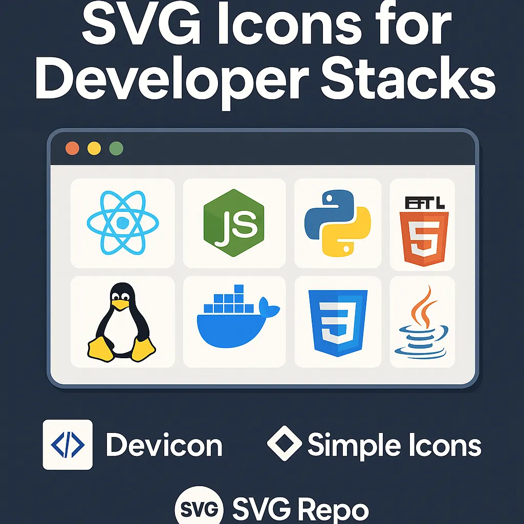 SVG Icons for Developer Stacks
