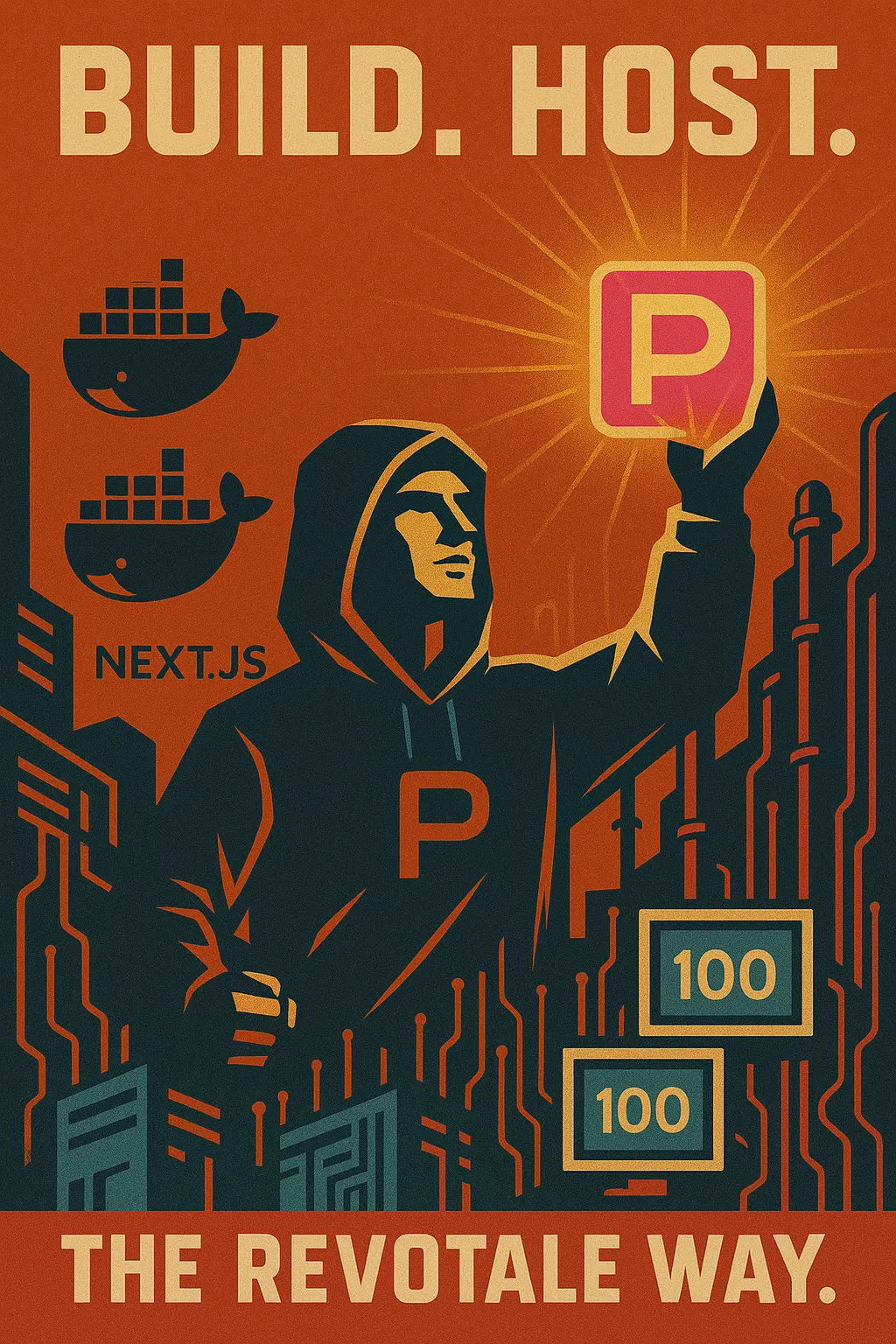 Propaganda post based on my interest in technology generated by ChatGPT